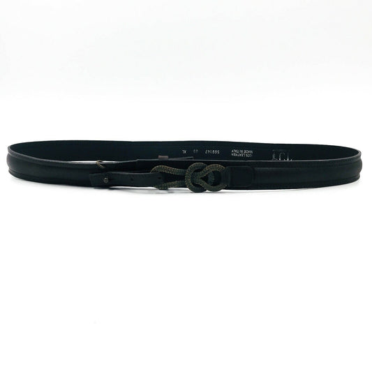 Trussardi Jeans Designer Brown Leather Belt Size 85 cm XL RRP €133