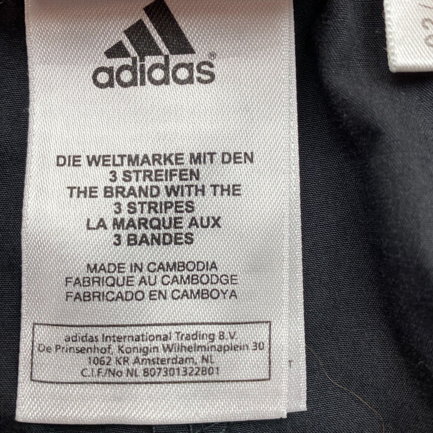 adidas Activewear-Shorts aus Baumwollmischung, Schwarz, Größe M W32