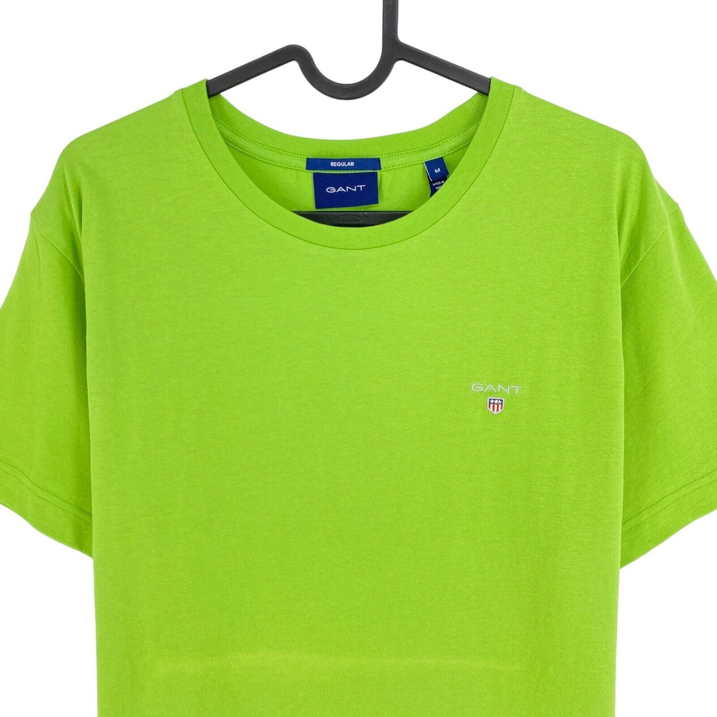 GANT Green Original Regular Fit Crew Neck T Shirt Size M