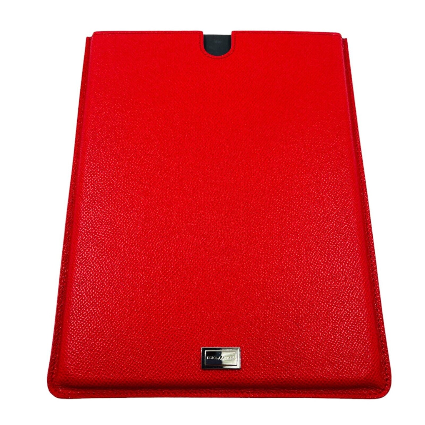 Dolce & Gabbana Red Leather Tablet Documents Case Bag