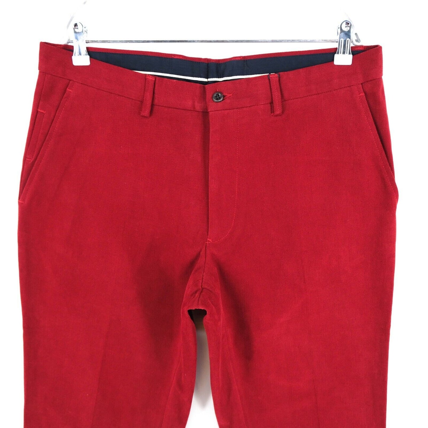 GANT Red Brushed Comfort Chino Pants Trousers Size EU 52 UK/US 42