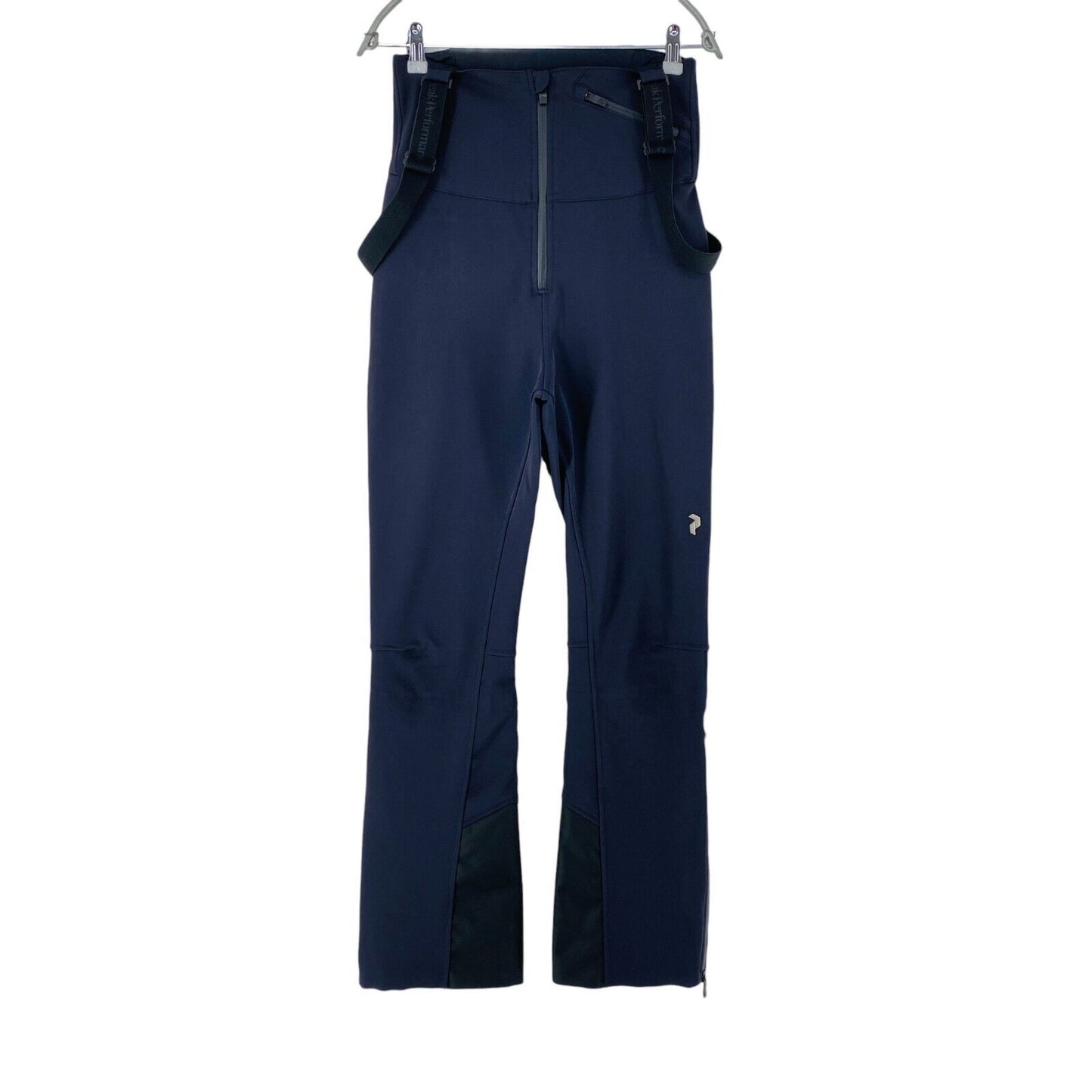 Peak Performance BIB PANT Women Dark Blue Stretch Ski Salopette Trousers Size S