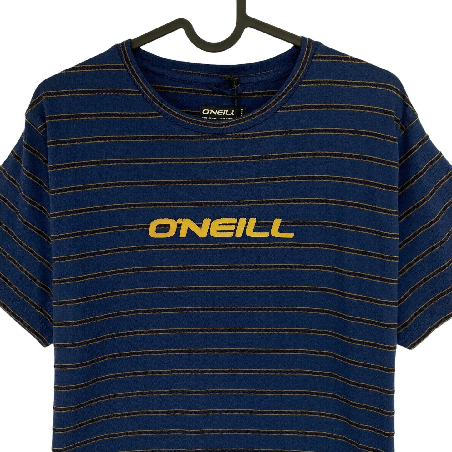 O`NEILL LM Navy Blue Combi Stripe Crew Neck T Shirt Size M