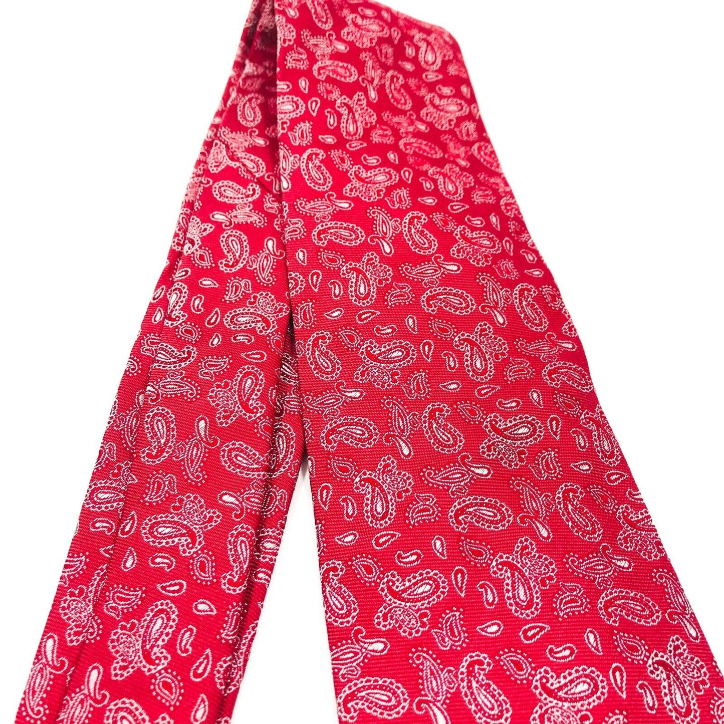 GANT Red Ornamented 100% Silk Tie Made In Italy