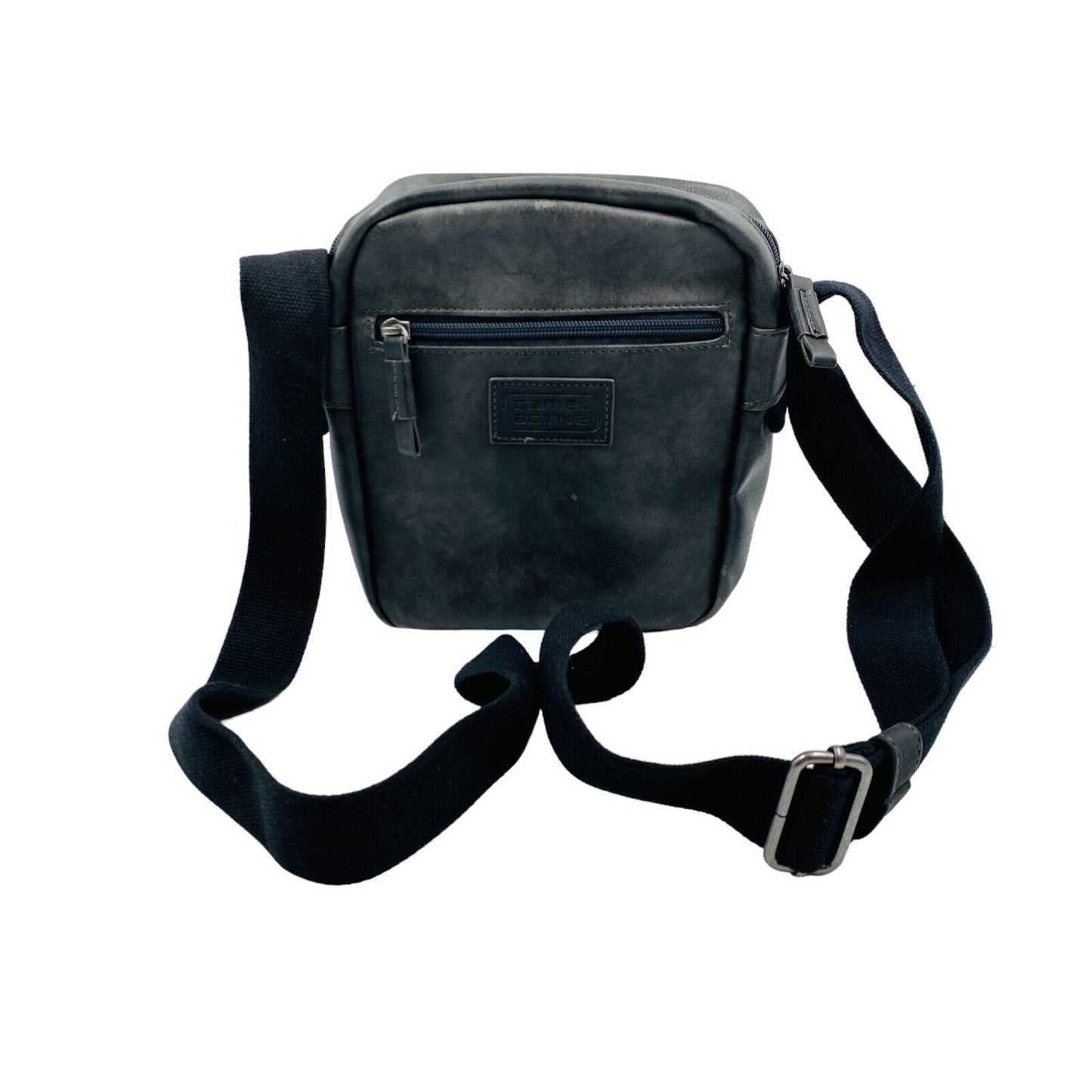 Camel Active Dark Grey Mens Eco Leather Crossbody Shoulder Bag