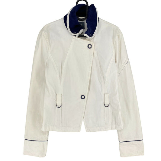 ARMANI EXCHANGE White Cotton Blend Jacket Size S