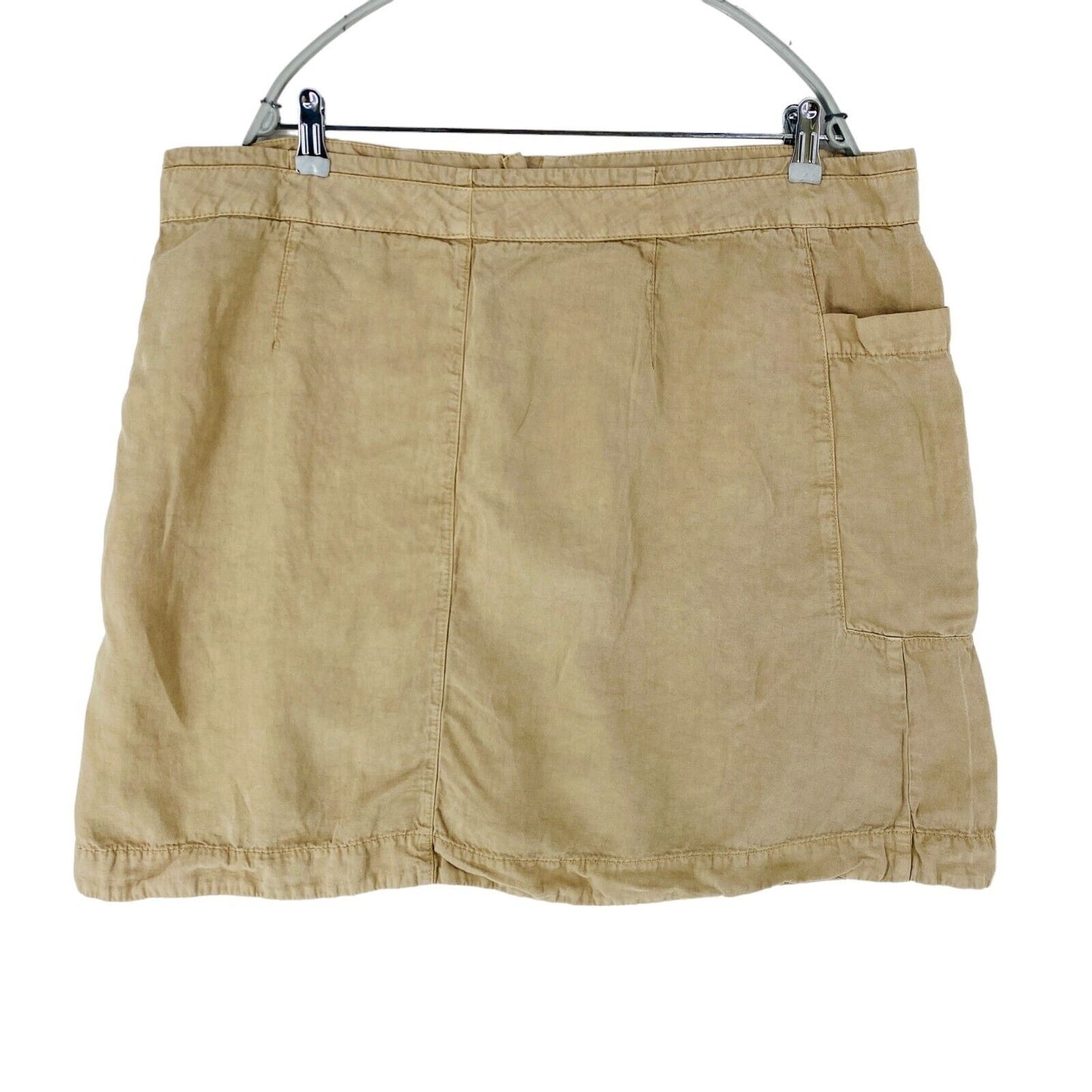 Camel Active Beige Regular Fit Linen Blend Skirt Size EUR 46 W40