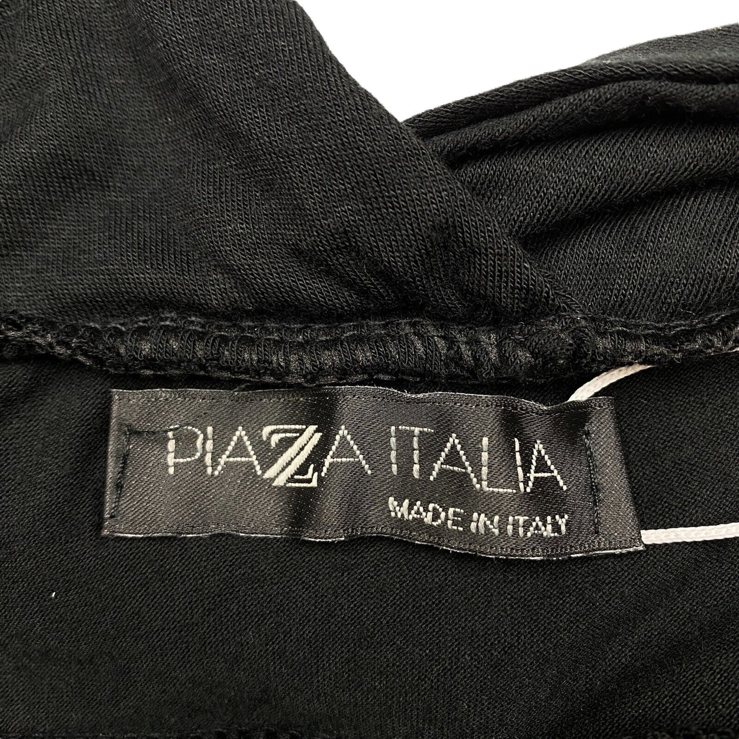 PIAZA ITALIA Black Deep V-Neck Empire Dress Size M