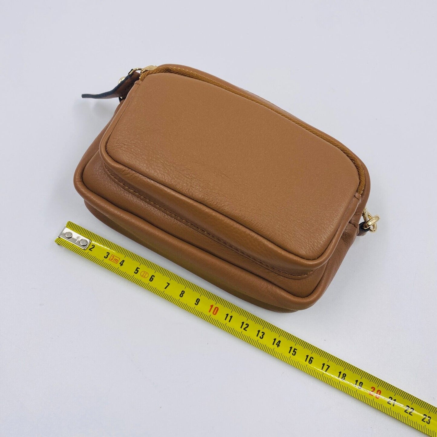 NEUVILLE Brown Leather Clutch Bag