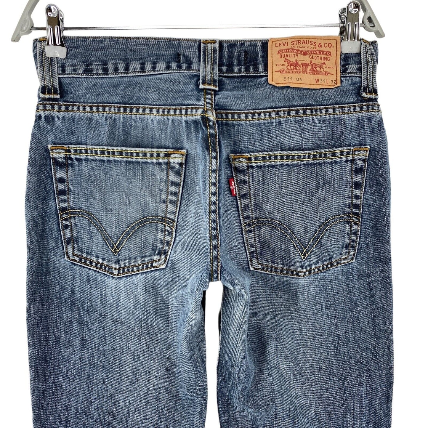 Levis 511 04 Blaue Slim Fit Jeans Größe W31 L32