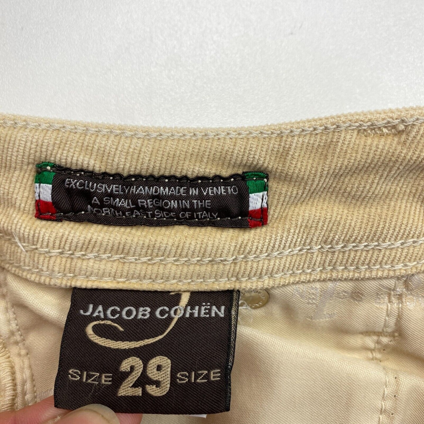 Jacob Cohen Italienische Premium Luxus Cordhose Hose Größe W29 L34