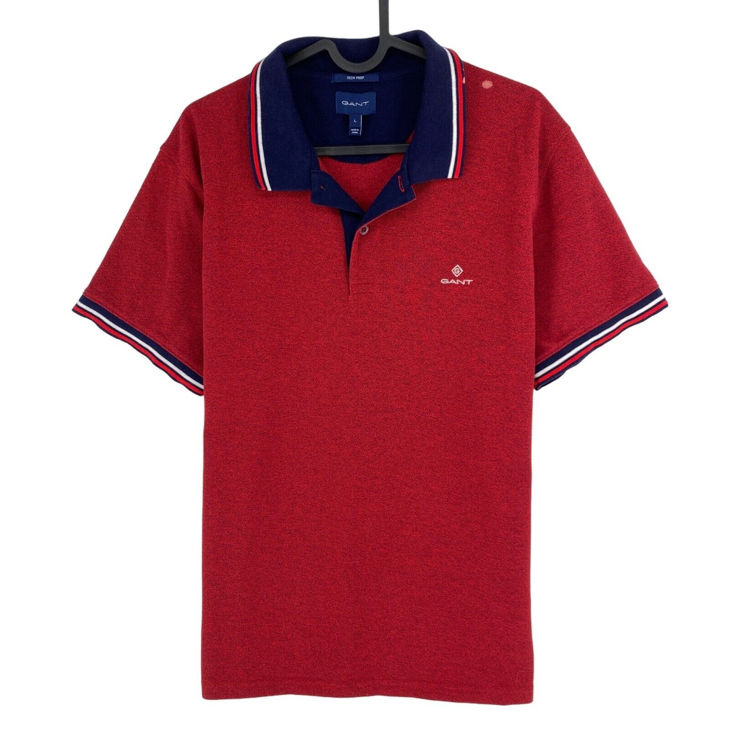 GANT Poloshirt Tech Prep Piqué Rugger, Dunkelrot, Größe L