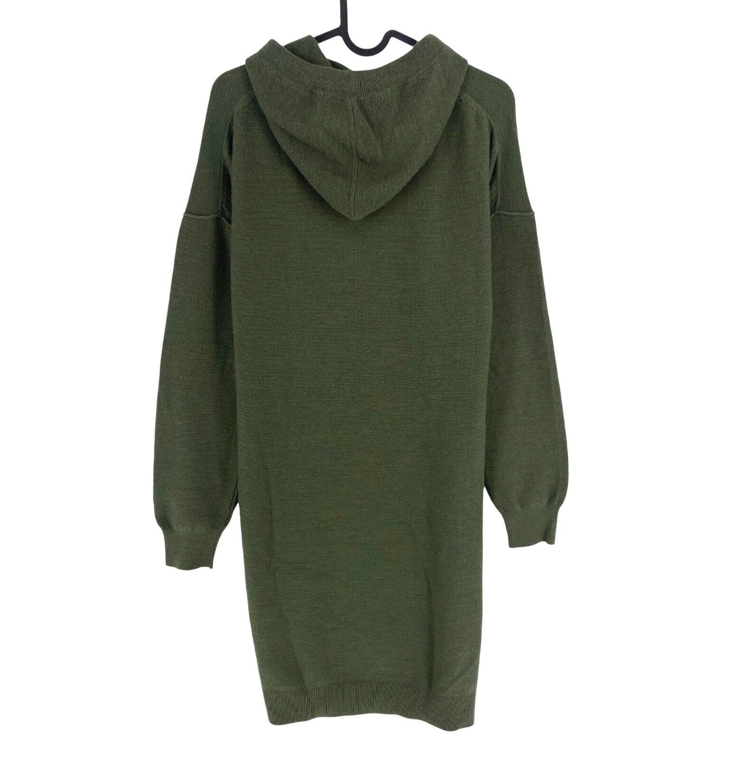 CAMEL ACTIVE Dark Green Long Sleeves Wool Blend Hoodie Dress Size S