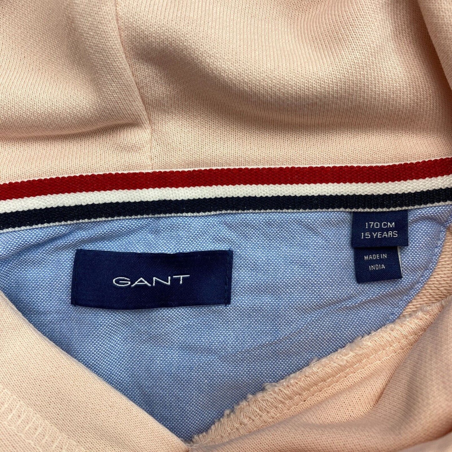 GANT Boys Pink Original Hoodie Sweater Size 15 Years 170 cm