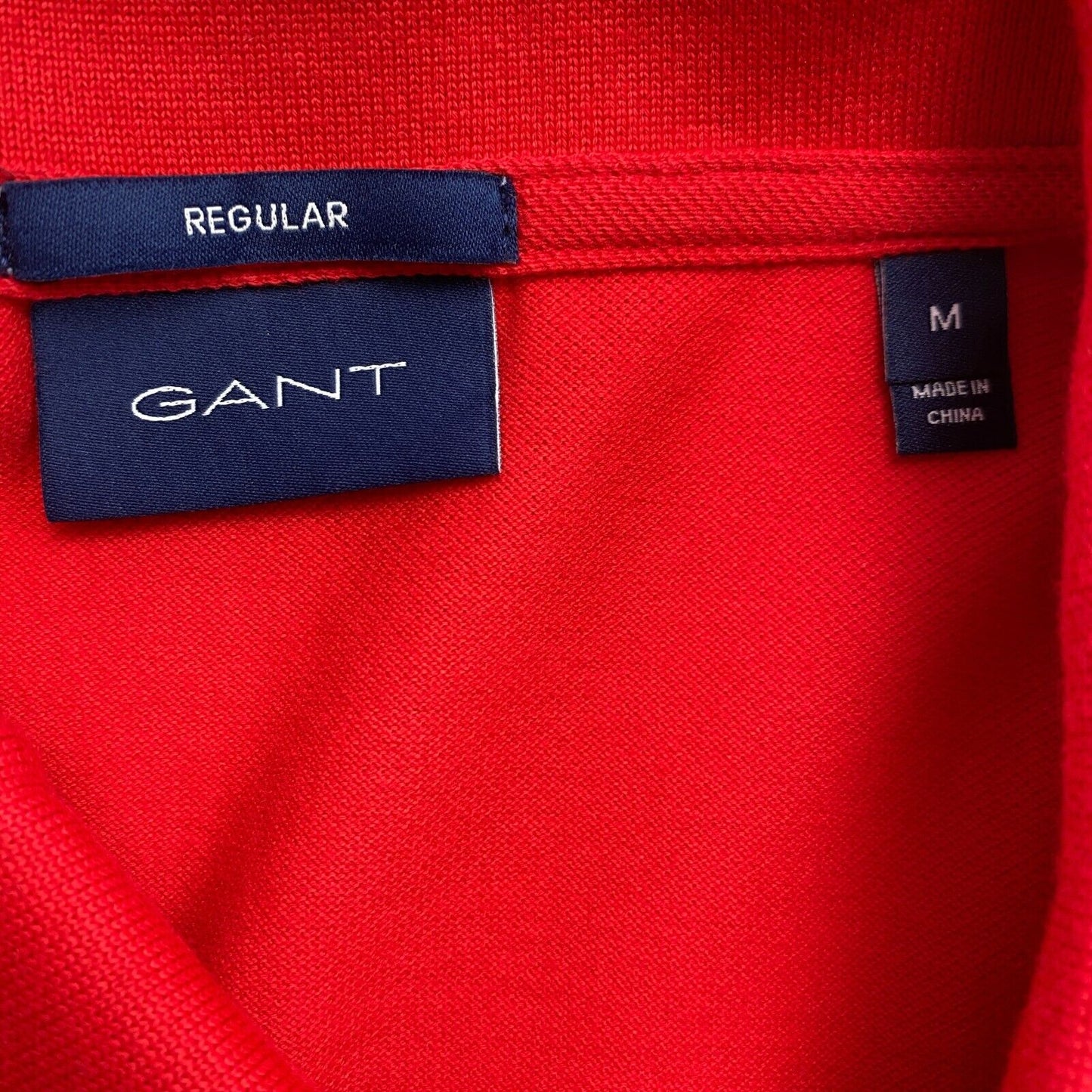 GANT Red Original Pique Rugger Polo Shirt Size M