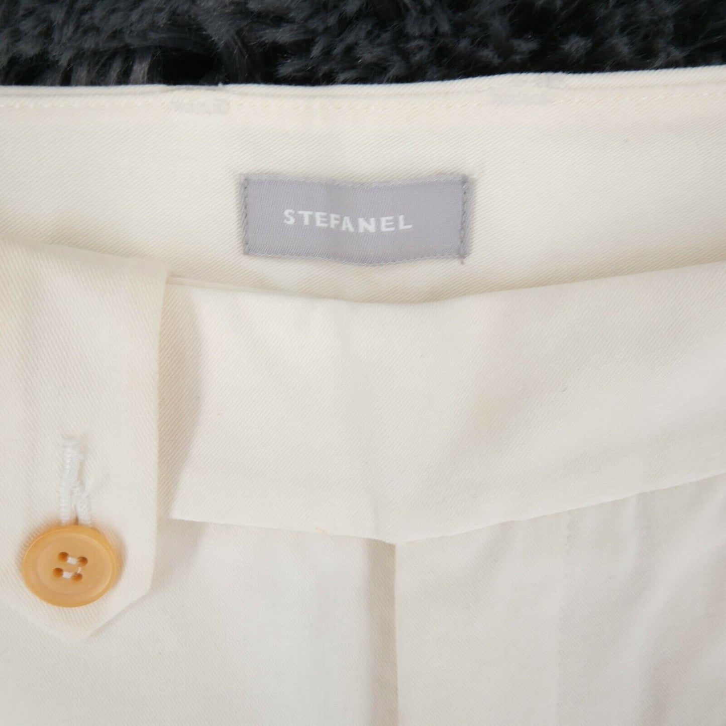 STEFANEL White Gabardine Stretch Pants Trousers Size EU 36 UK 8 US 6