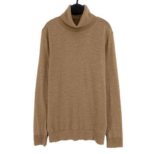 GANT Marron 100% Laine Pull Col Roulé Pull Taille M