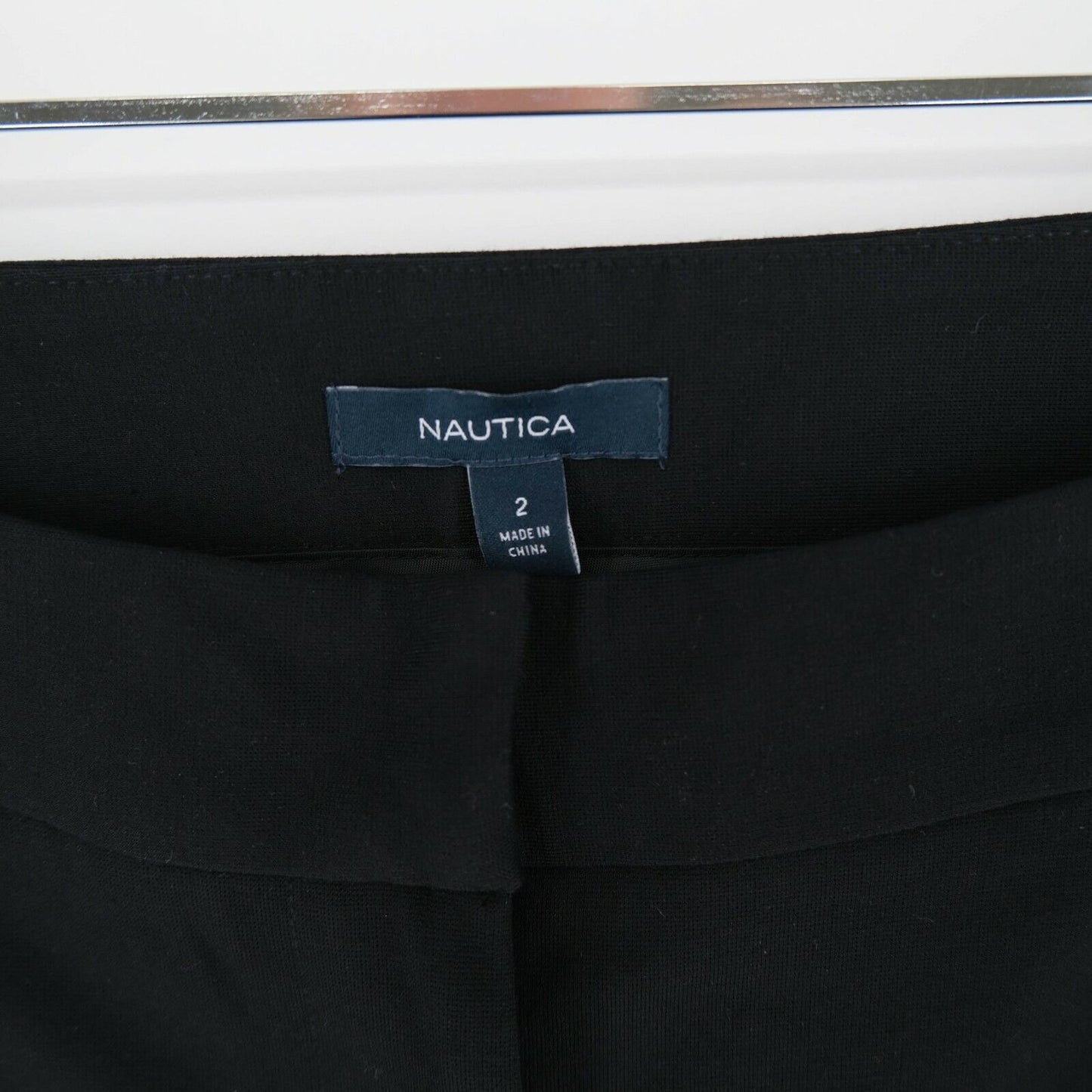 NAUTICA Black Flared Dress Pants Trousers Size 2 / XS