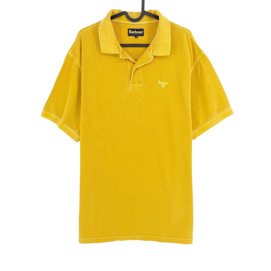 Barbour Gelbes Piqué-Poloshirt, Größe XL