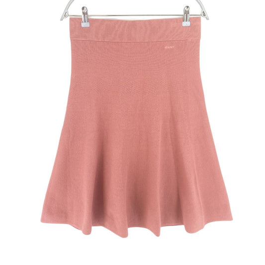 RRP €211 GANT Pink Knitted Flared Skirt Size S/M M/L