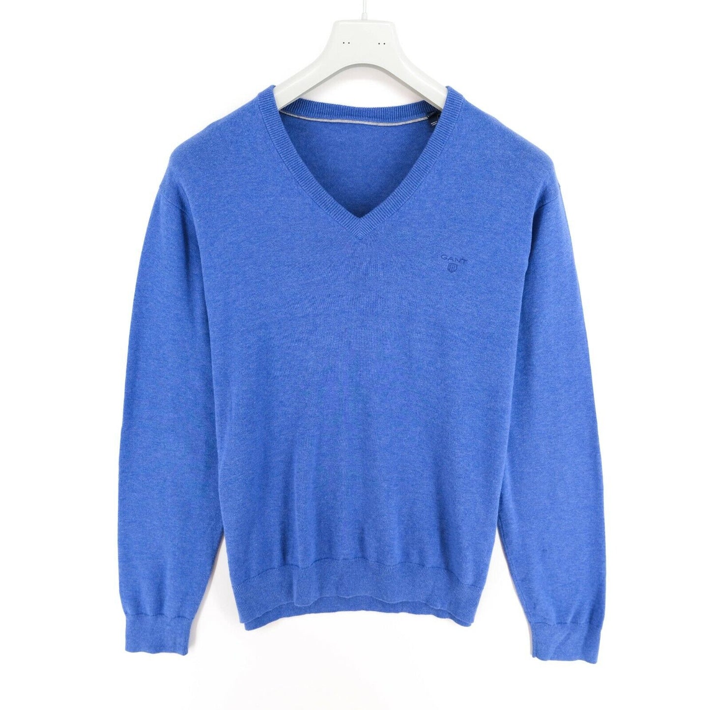 GANT Blauer Pullover mit V-Ausschnitt, Größe XL