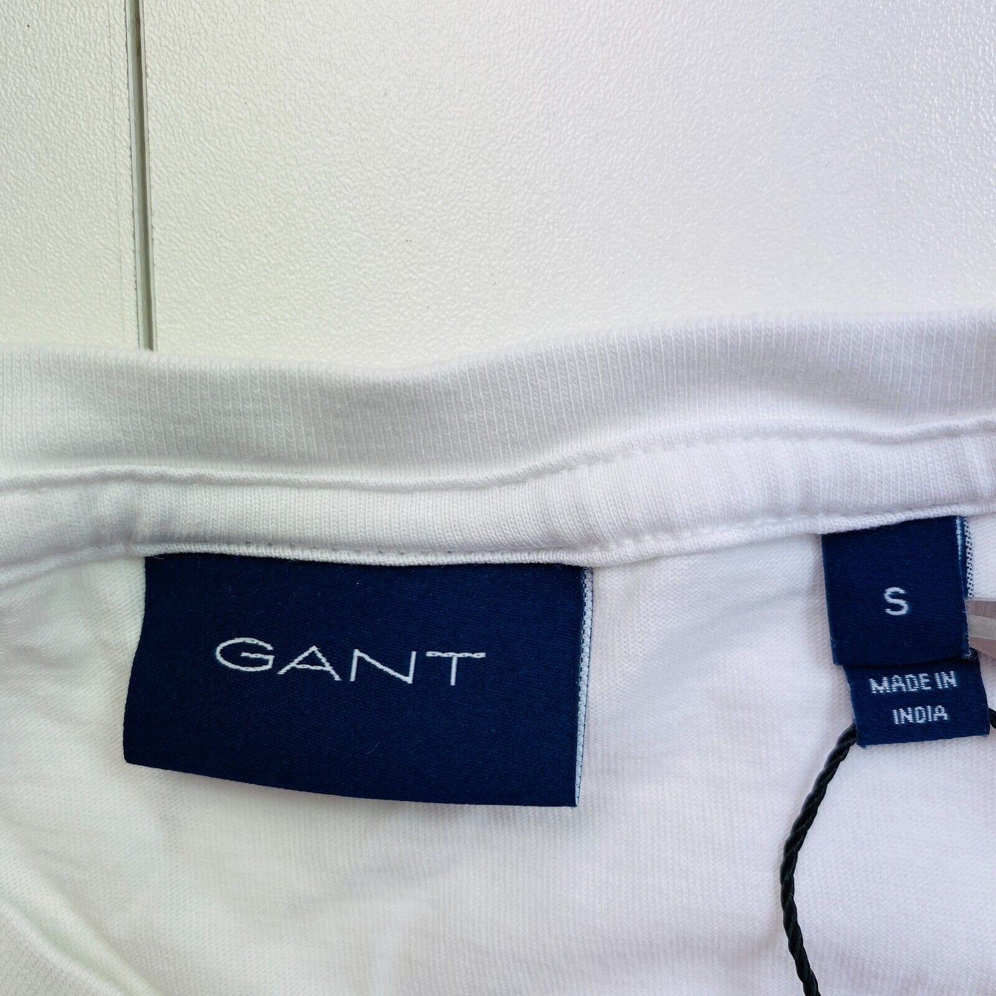 T-shirt GANT Original blanc à col rond taille S