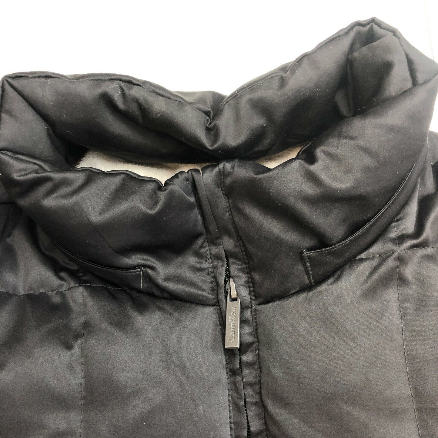 CALVIN KLEIN Black Down Puffer Jacket Coat Size M