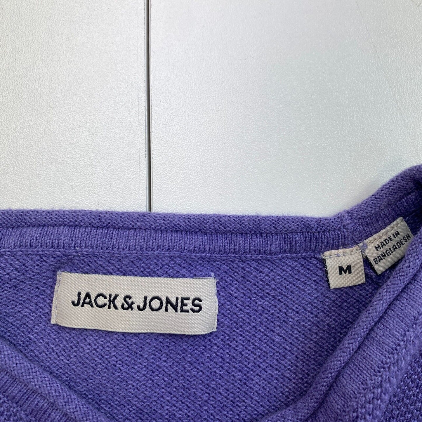 JACK&JONES Purple Knit Crew Neck Sweater Pullover Size M