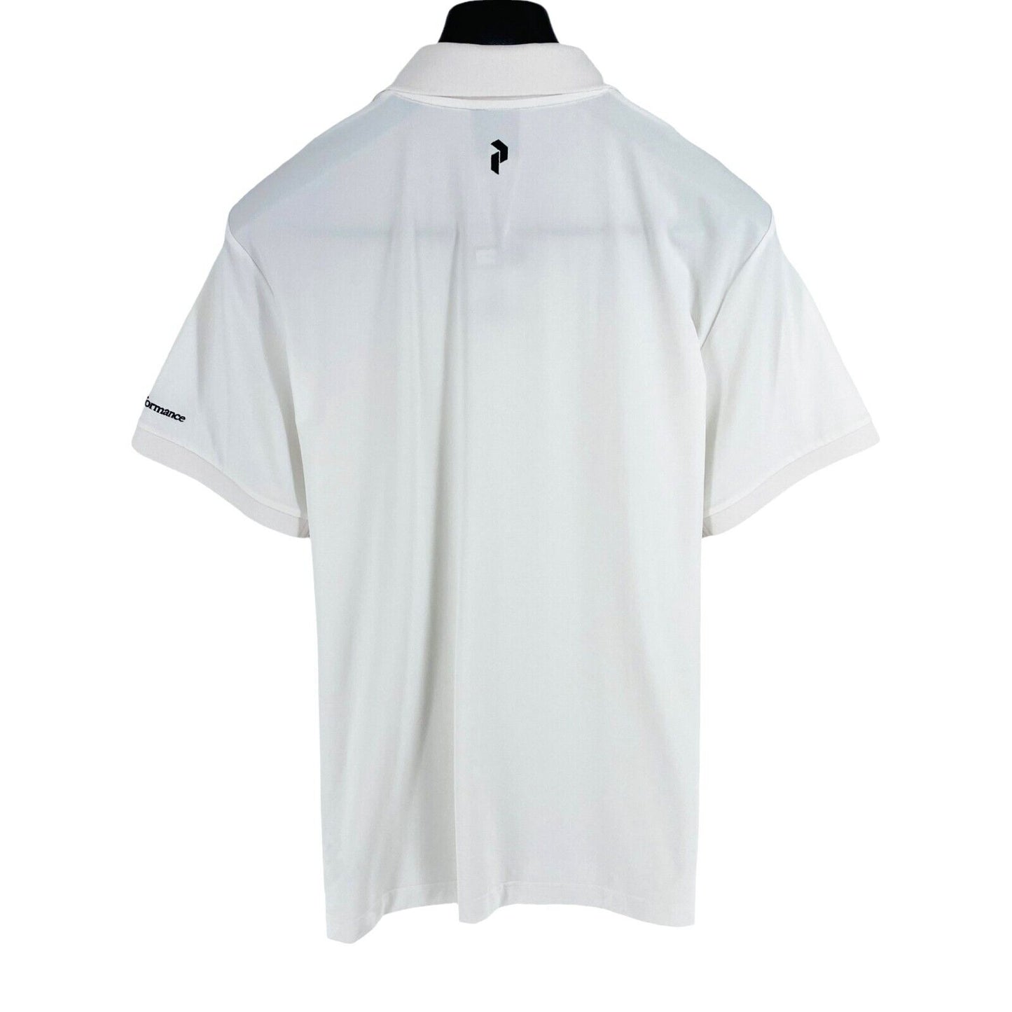 Peak Performance Men White Vespar Short Sleeves Polo Shirt Size 2XL XXL