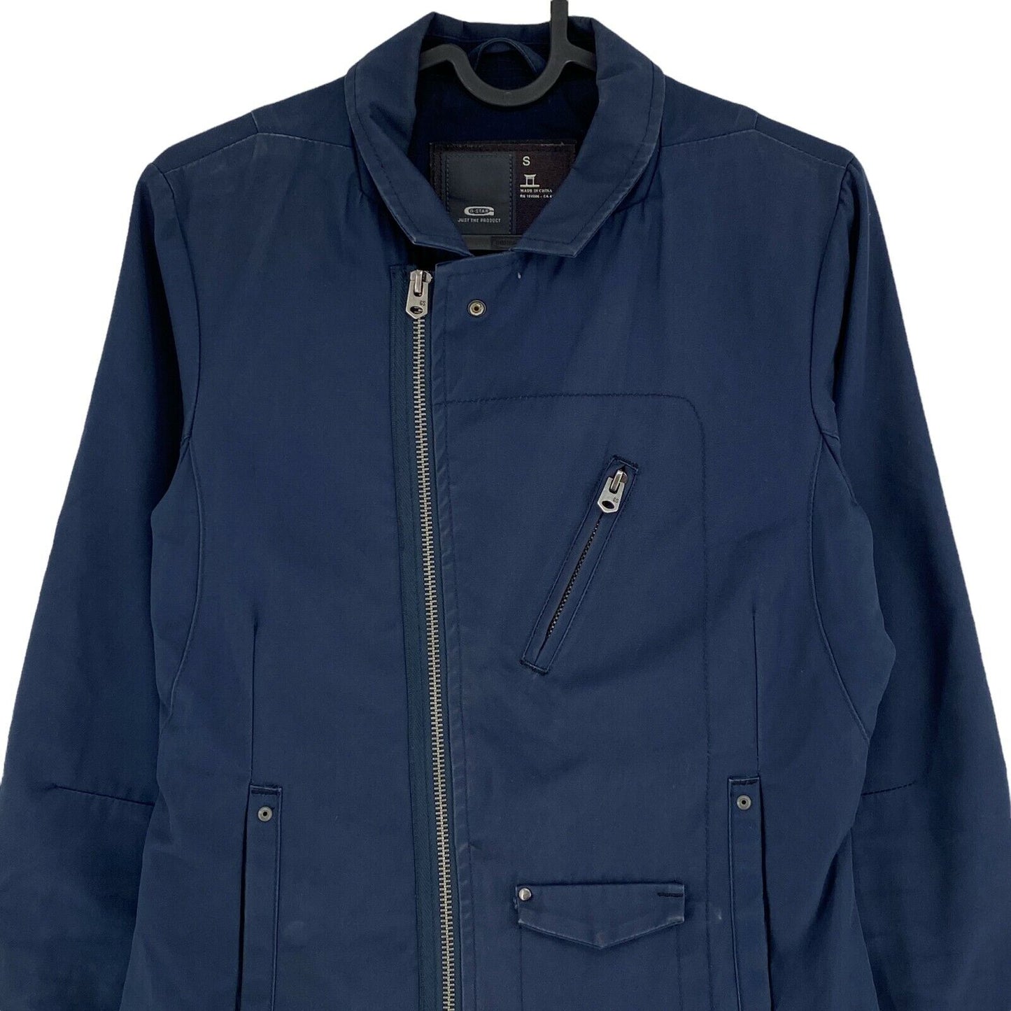 G-STAR RAW Navy Blue 100% Cotton Jacket Size S