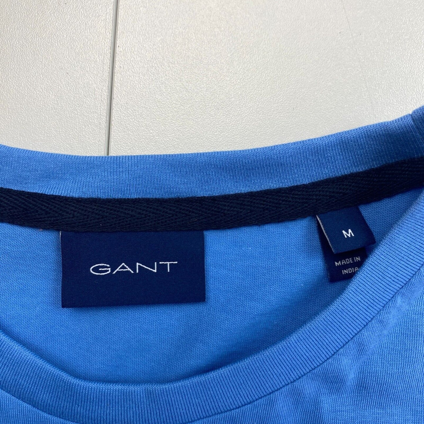 GANT Men Blue Logo Crew Neck Short Sleeve T Shirt Size M