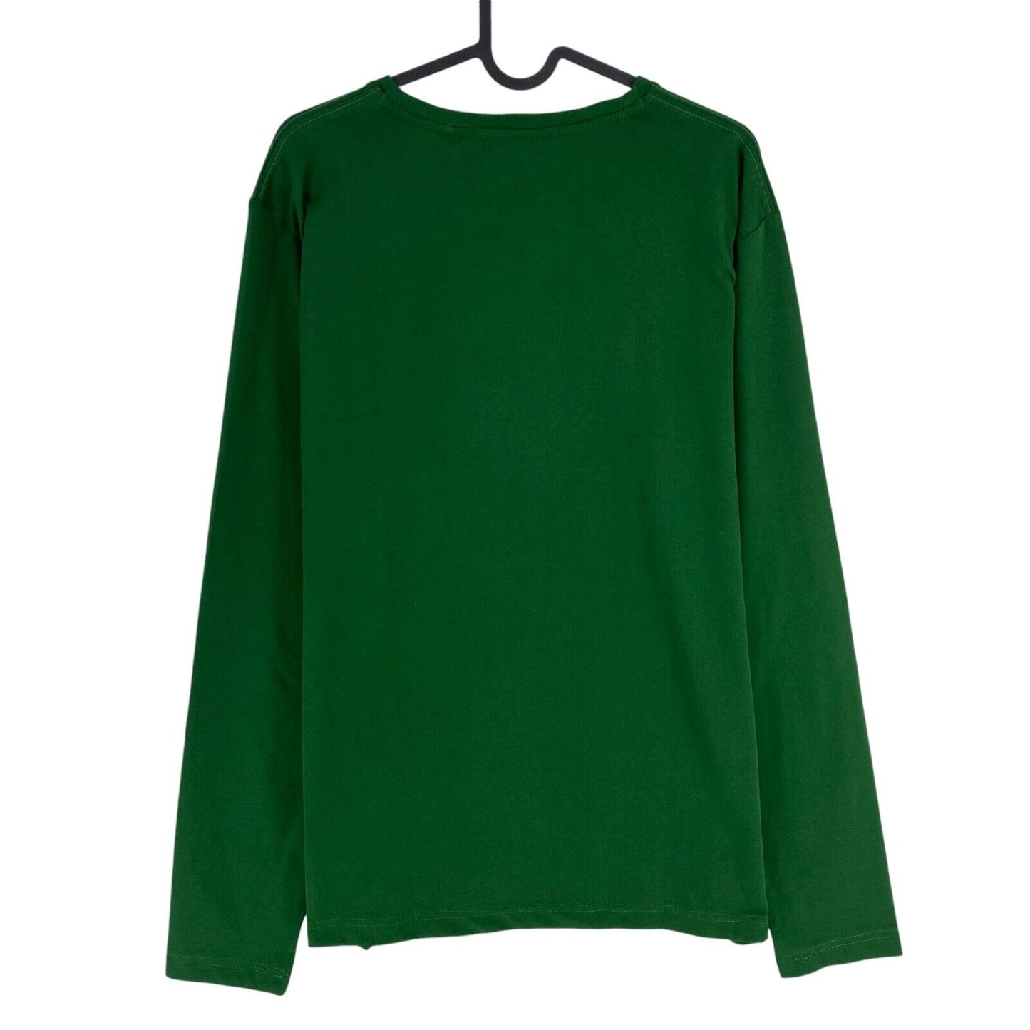 GANT Men Green Shield Crew Neck Long Sleeves T Shirt Size M