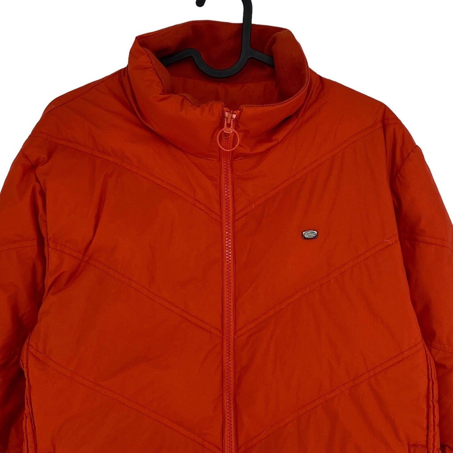 LACOSTE Orange Down Puffer Jacket Coat Size EU 44 UK 16 US 14