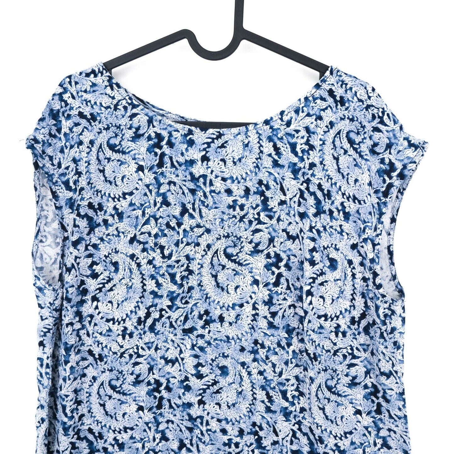 TATUUM Bleu Floral Imprimé Crew Neck Top Blouse Taille 40 42 44