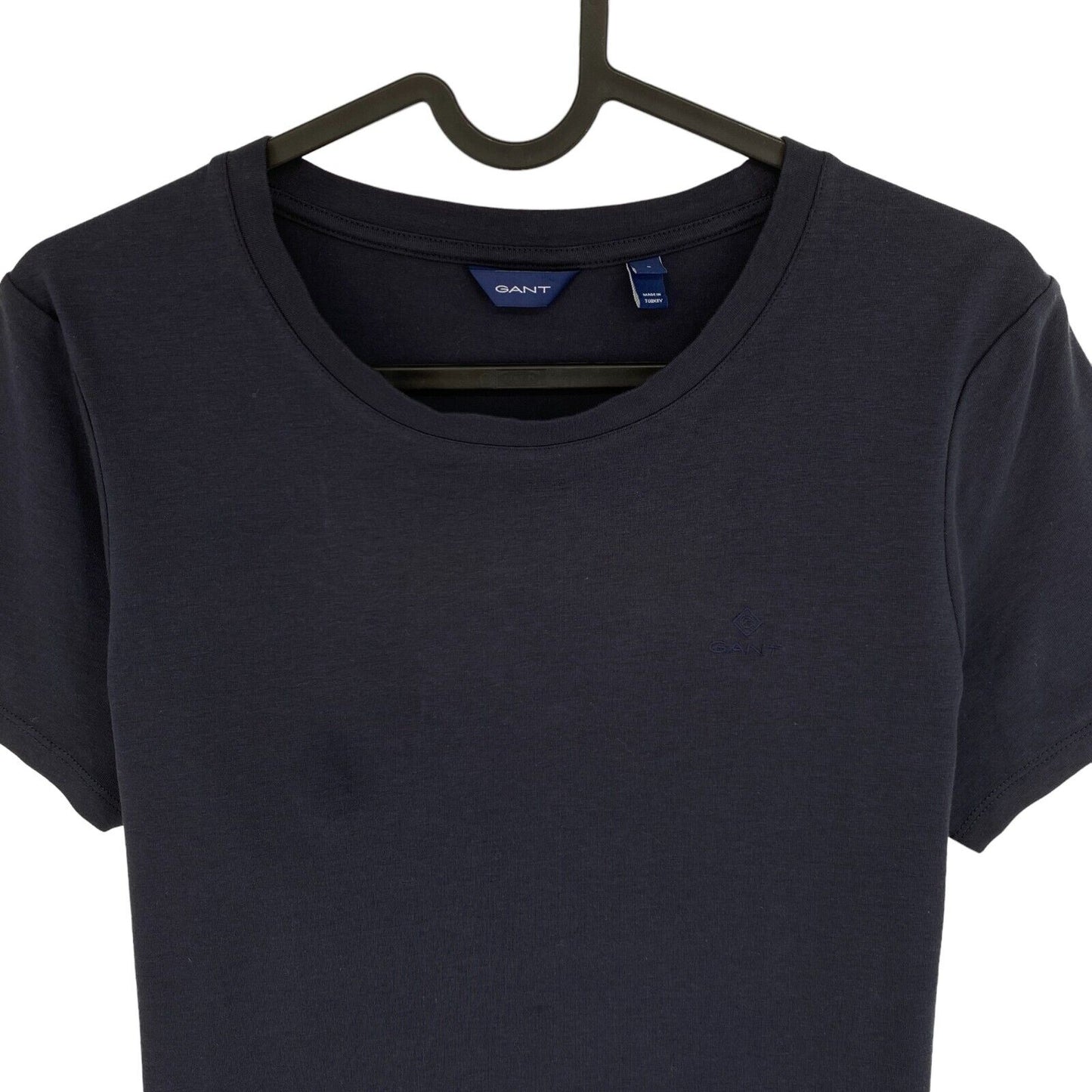 GANT Navy Blue CTN/ELA Crew Neck T Shirt Size S