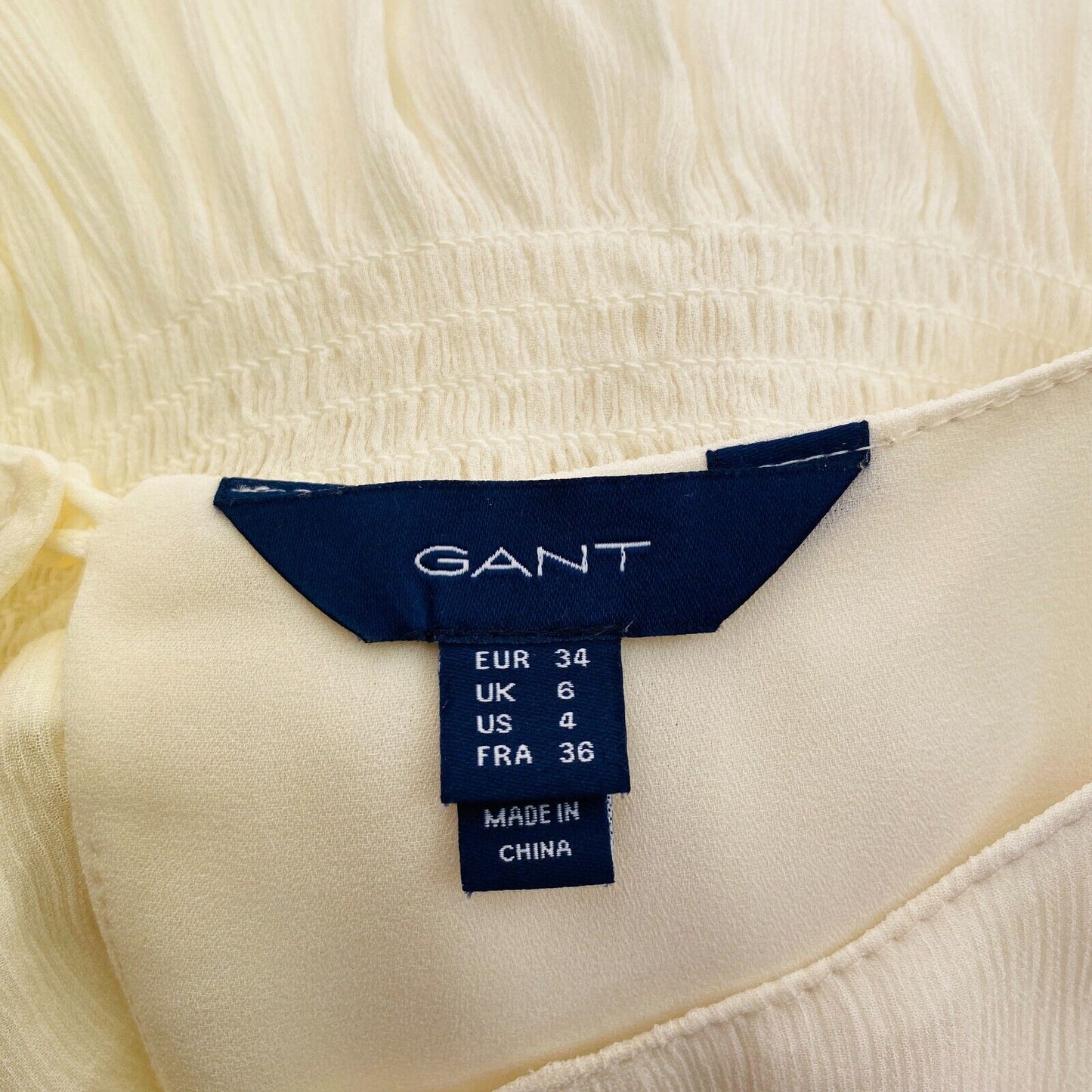 GANT Women Beige Flared Dress Size EU 34 UK 6 US 4