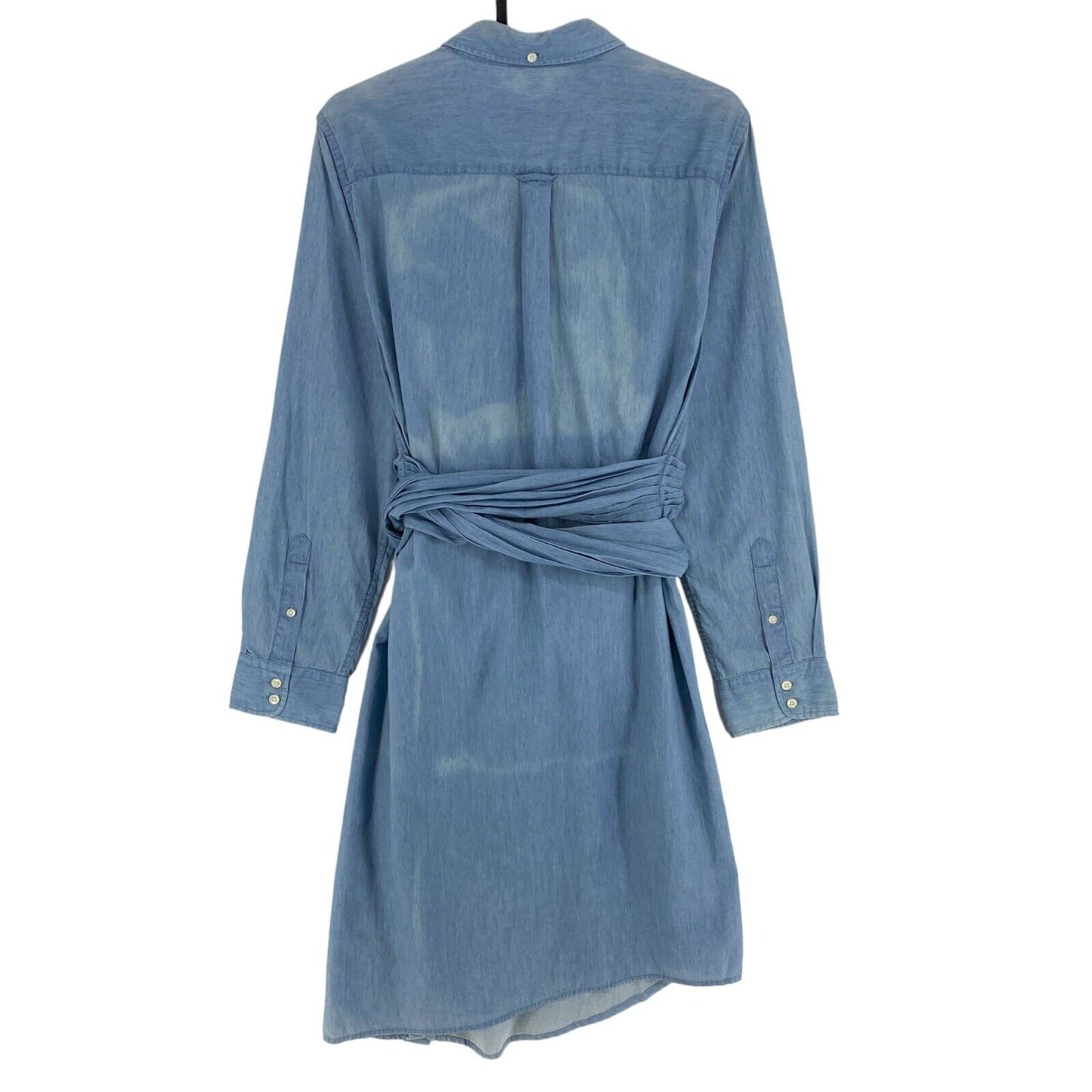 GANT Rugger Blue SMILLE Luxury Long Sleeves Shirt Dress Size S