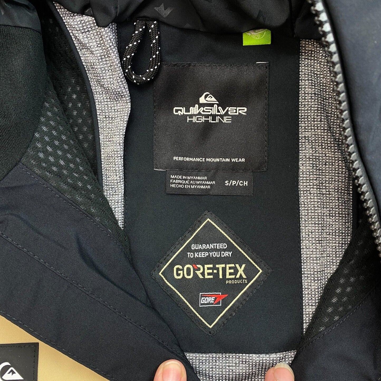 UVP 400 € QUIKSILVER Navy Blue Forever Stretch GORE-TEX Skijacke mit Kapuze Größe S