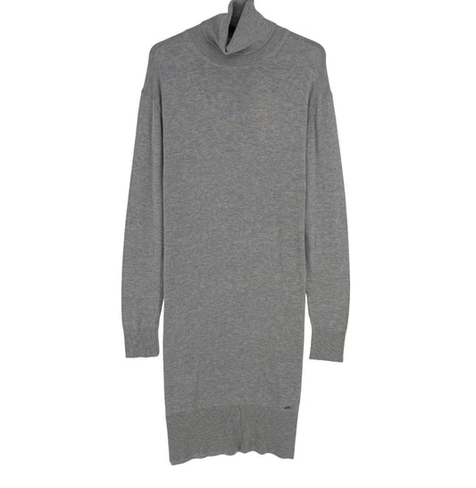 PEPE JEANS Women Grey EDNA Turtle Neck Dress Size M