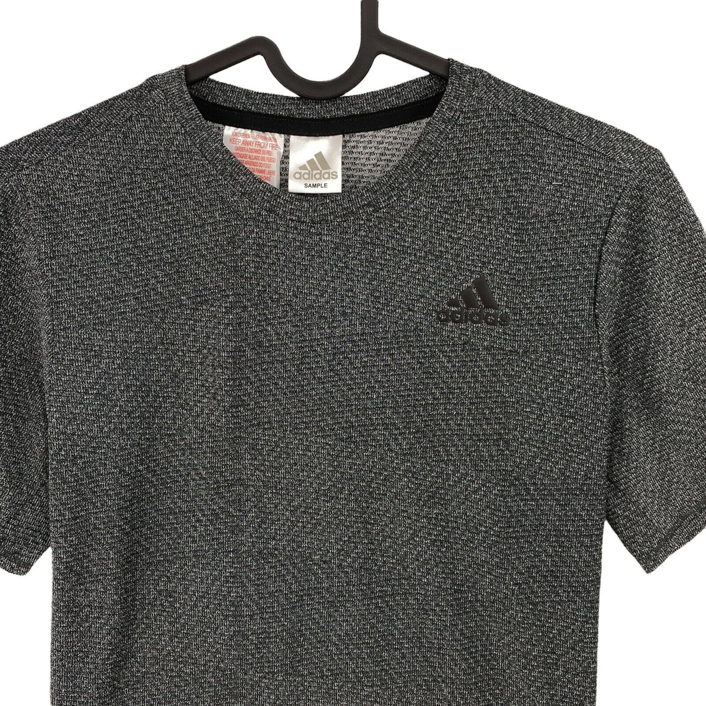 Adidas Climalite Youth Boys Grey Crew Neck T Shirt Size 11 - 12 Years