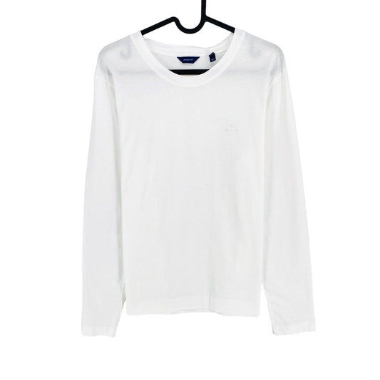 GANT White Original Crew Neck Long Sleeves T Shirt Size XS