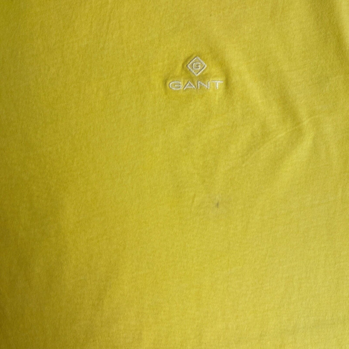 GANT Yellow Sun Faded Crew Neck T-Shirt Size S