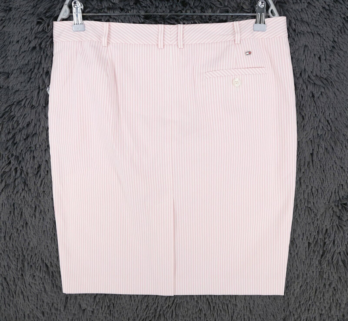 TOMMY HILFIGER Pink Striped St Lucia Skirt Size 12 EU 42 UK 14 US 10