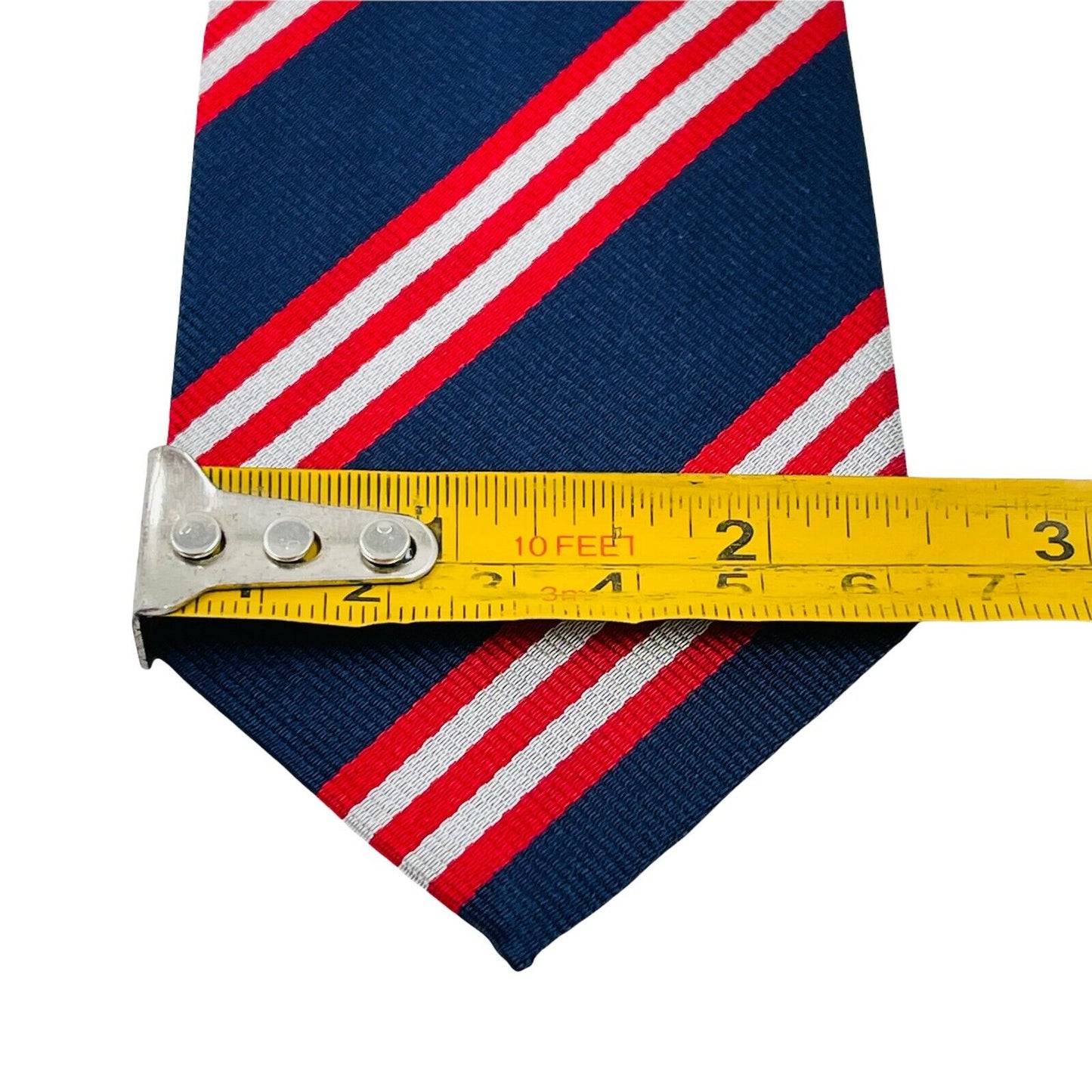 GANT Boys Kids Dark Blue Red Striped 100% Silk Hand Made Tie