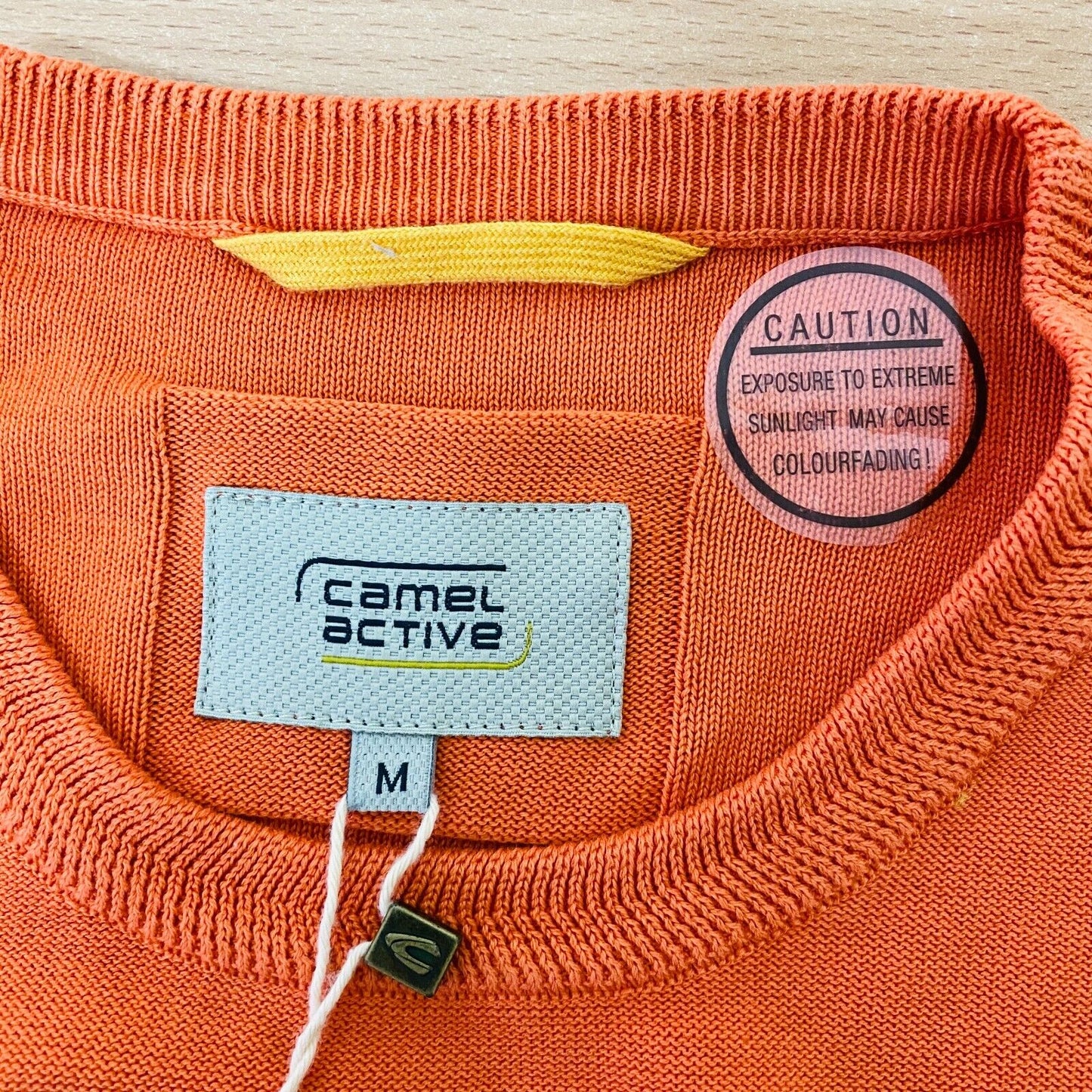 CAMEL ACTIVE Mens Orange Crew Neck Sweater Jumper Size M