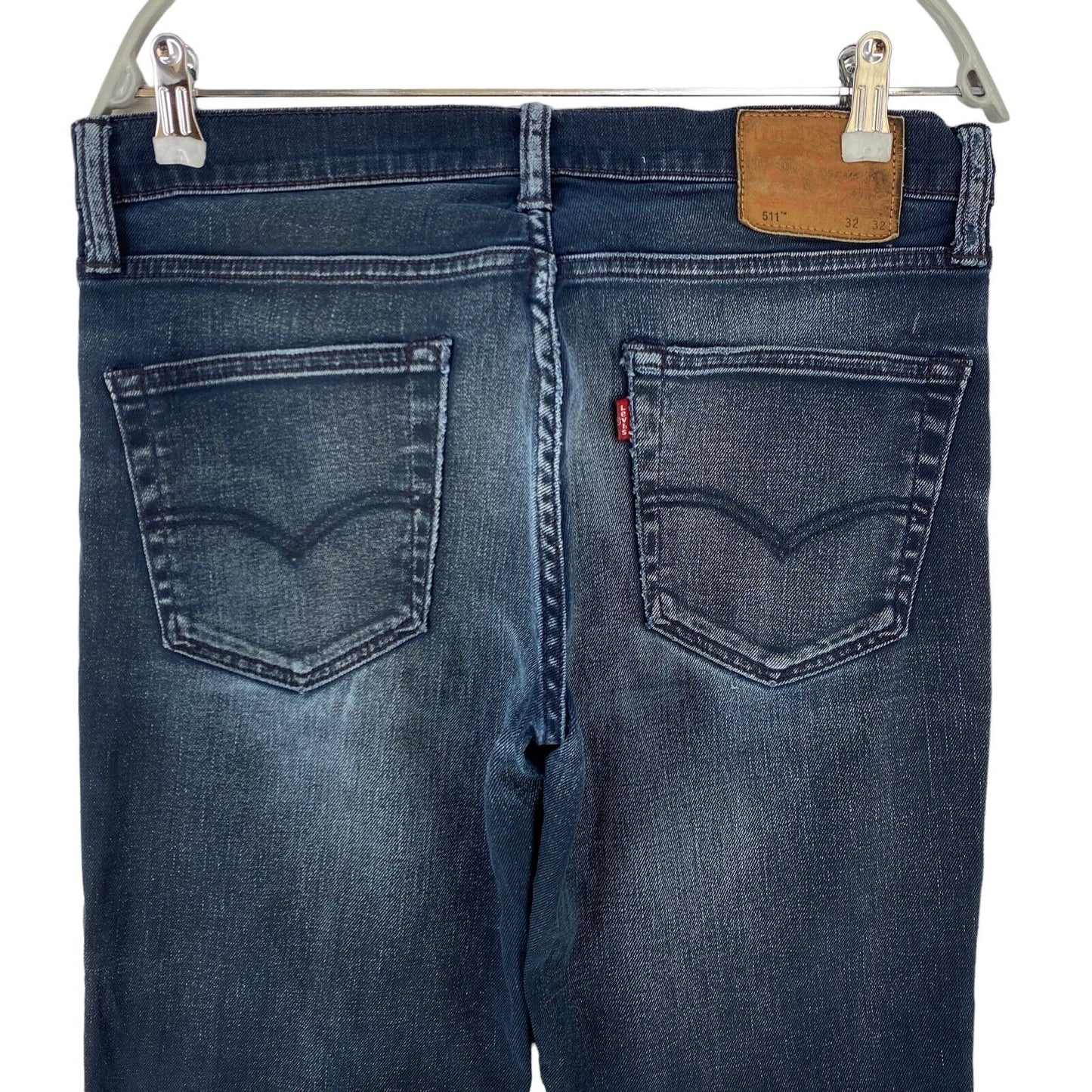 Levi's 511 Dunkelblaue Stretch-Jeans in Slim Fit, Größe W32 L32