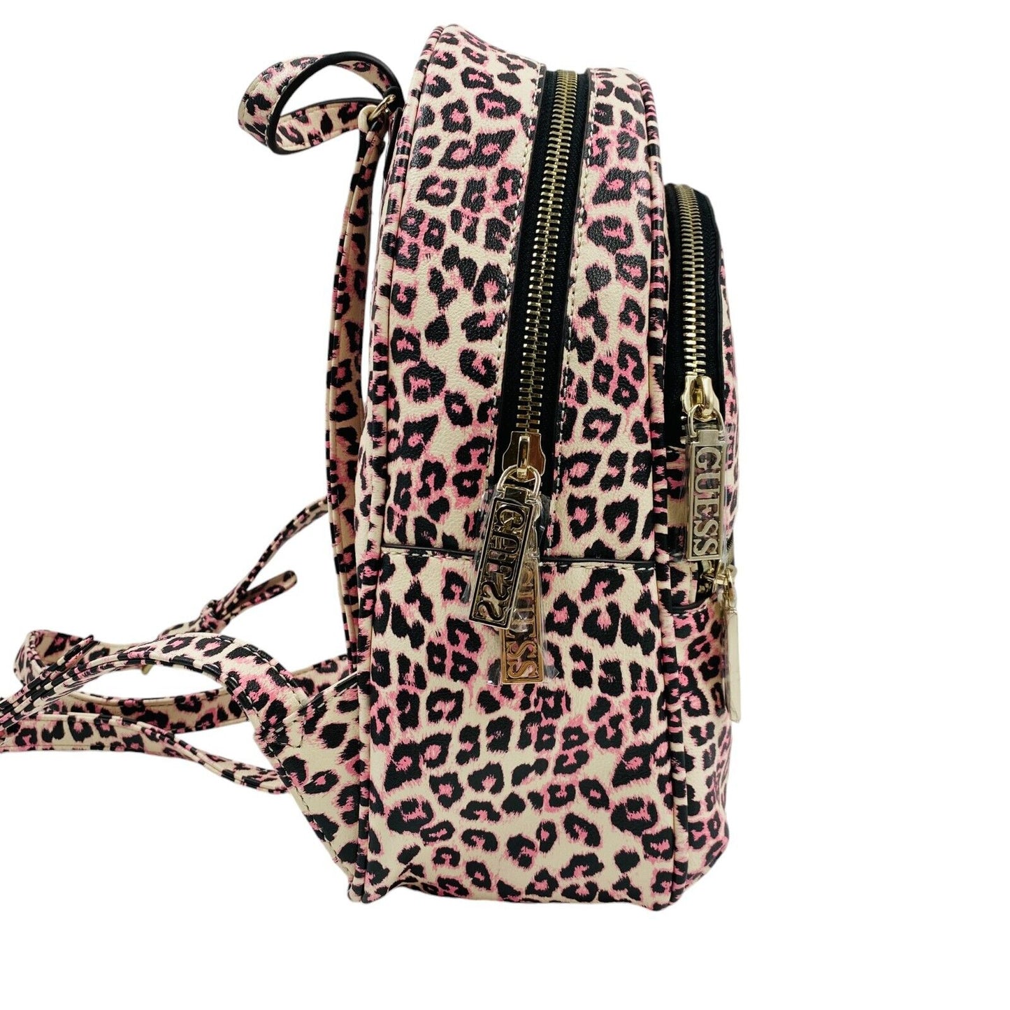 GUESS Women Pink Eco Leather Backpack Rucksack