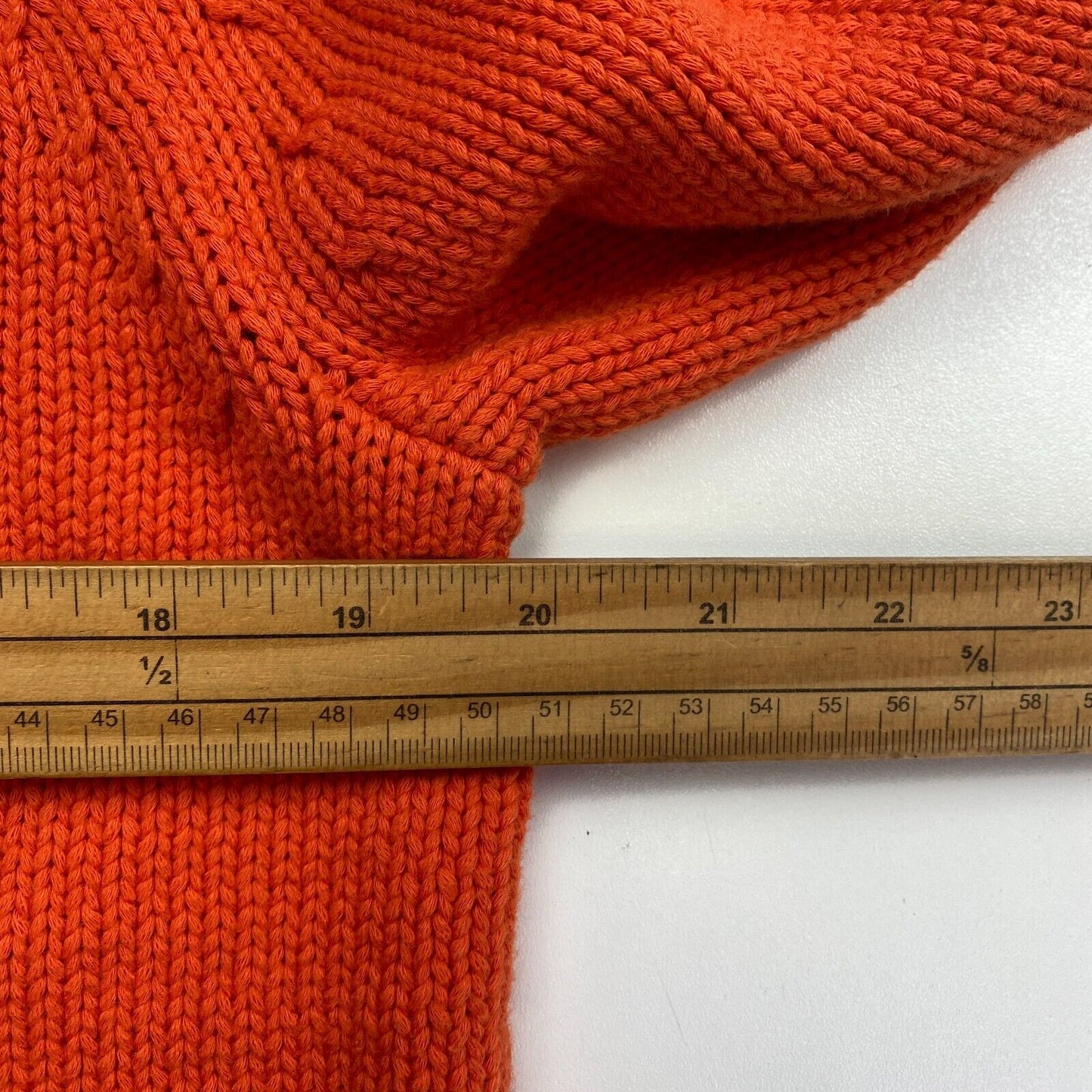 CAMEL ACTIVE Women Orange Knitted V Neck Jumper Sweater Size S