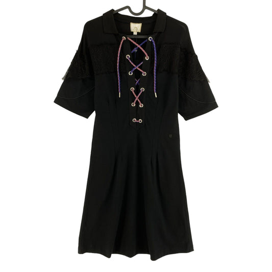 LA MARTINA Black Piquet Dress Size 1 /XS