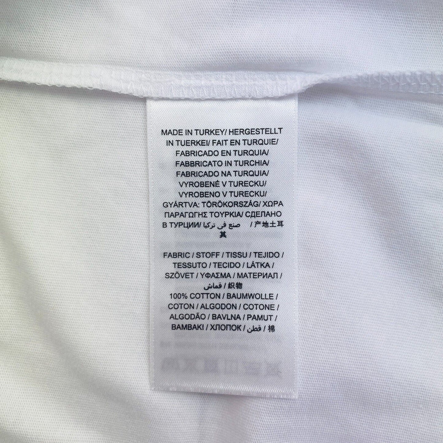 GANT Women White Logo Crew Neck Short Sleeves T Shirt Size S